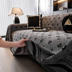 Chenille Jacquard Sofa Throw Cover Blanket, Luxury Thick Woven Couch Cover for Sofa