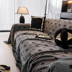 Chenille Jacquard Sofa Throw Cover Blanket, Luxury Thick Woven Couch Cover for Sofa