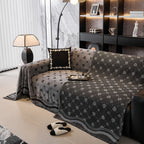 Chenille Jacquard Sofa Throw Cover Blanket, Luxury Thick Woven Couch Cover for Sofa