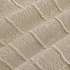 Sofa Cover Throw with Subtle Textured Stripes Lightweight Smooth Couch Slipcover