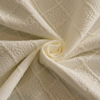 Sofa Cover Throw with Subtle Textured Stripes Lightweight Smooth Couch Slipcover