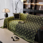 Chenille Jacquard Sofa Throw Cover Blanket, Luxury Thick Woven Couch Cover for Sofa