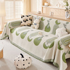 Decorative Throw Blankets for Couch Reversible Chenille Furniture Throw Covers for Sectional Sofa