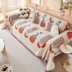 Decorative Throw Blankets for Couch Reversible Chenille Furniture Throw Covers for Sectional Sofa
