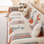 Decorative Throw Blankets for Couch Reversible Chenille Furniture Throw Covers for Sectional Sofa
