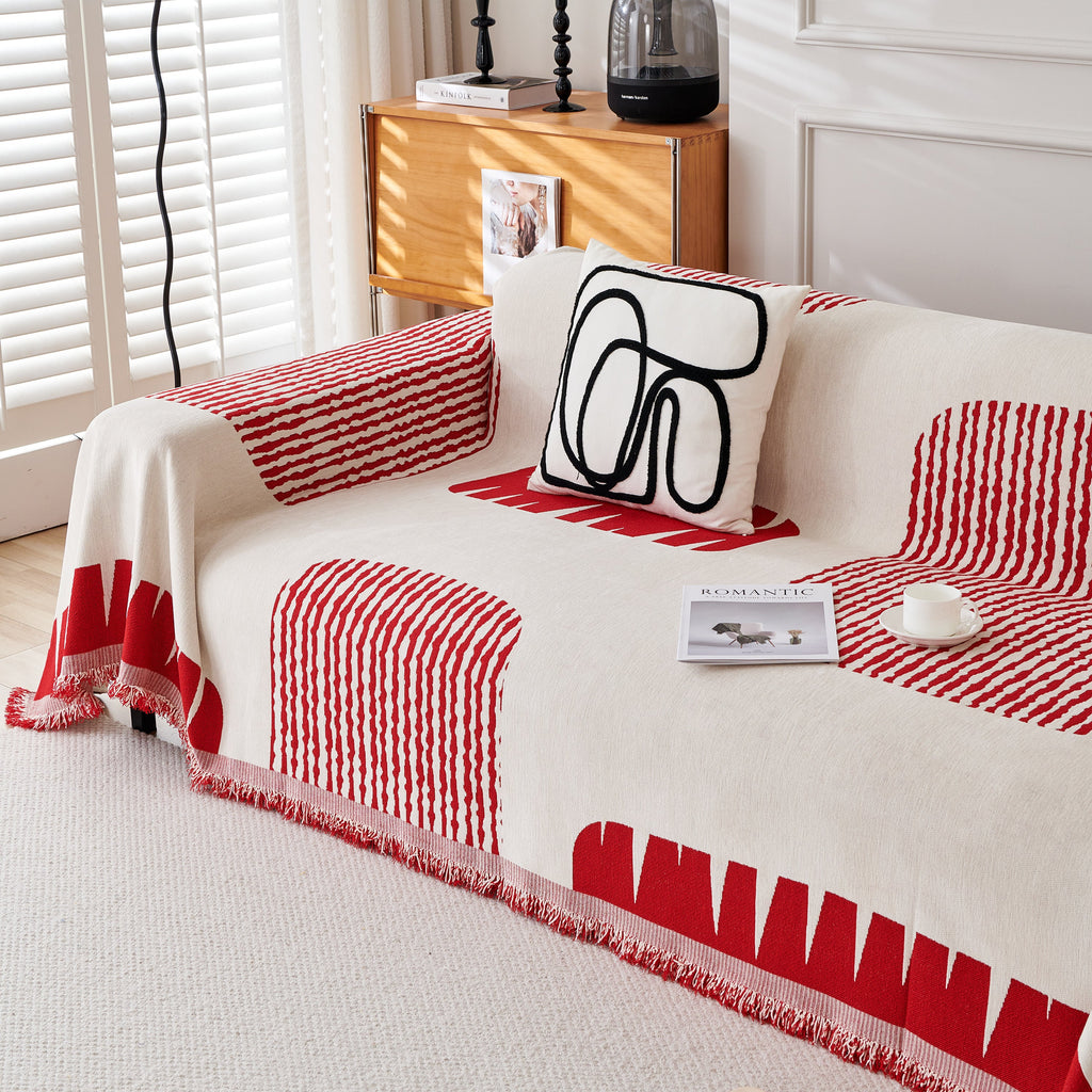 Soft Cozy Chenille Sofa Throw Blanket and Sectional Seat Covers, Scratch Resistant Sofa Couch Covers