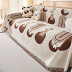 Decorative Throw Blankets for Couch Reversible Chenille Furniture Throw Covers for Sectional Sofa