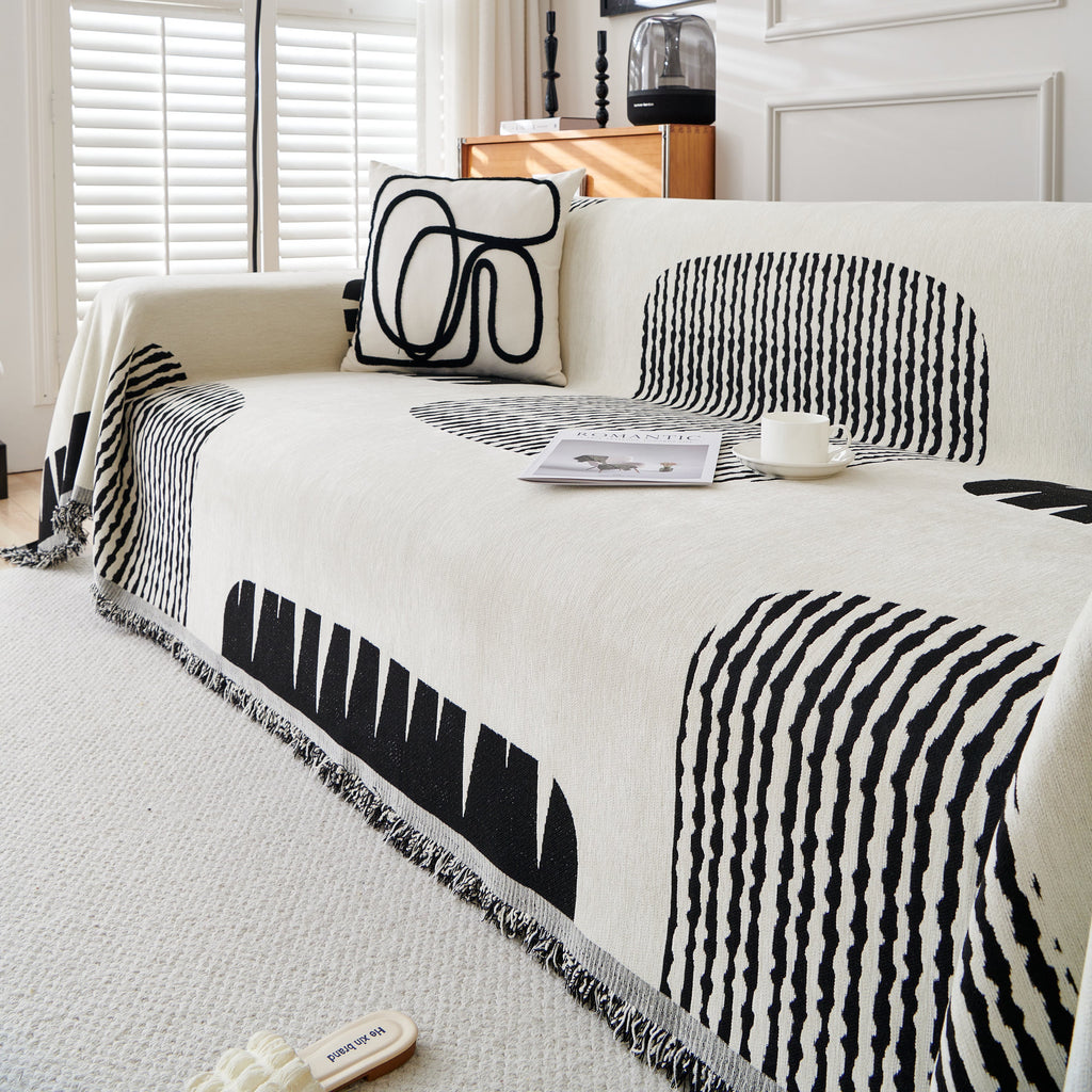 Soft Cozy Chenille Sofa Throw Blanket and Sectional Seat Covers, Scratch Resistant Sofa Couch Covers