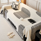 Soft Cozy Chenille Sofa Throw Blanket and Sectional Seat Covers, Scratch Resistant Sofa Couch Covers