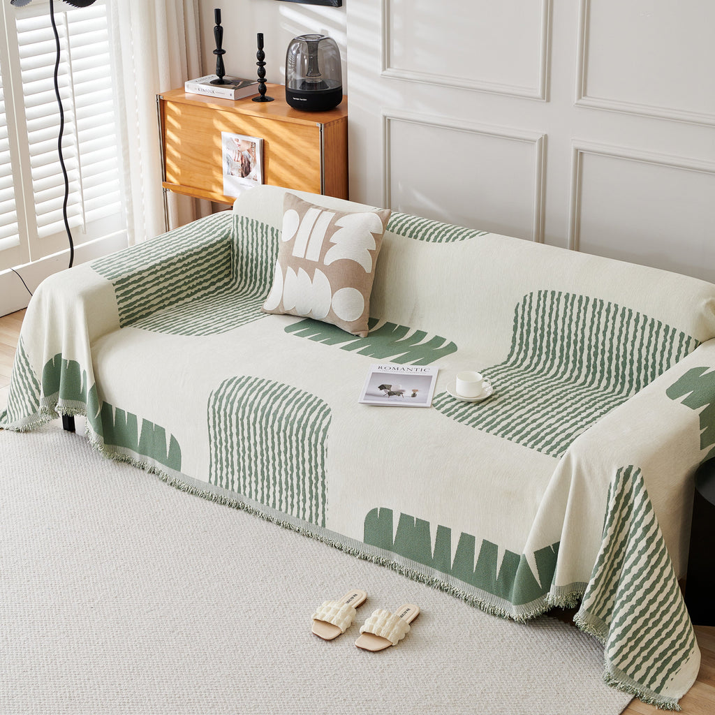 Soft Cozy Chenille Sofa Throw Blanket and Sectional Seat Covers, Scratch Resistant Sofa Couch Covers