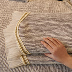 French Vintage Style Couch Cover with Skirt,  Non-Slip Sectional Furniture Covers