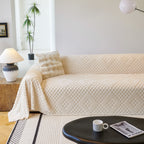 Thickened 3D Plush Premium Living Spaces Couch Covers Soft and Warm Couch Protector Blanket