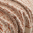 Textured Woven Furniture Protector for Couch, Rustic Farmhouse Sofa Throw Blanket