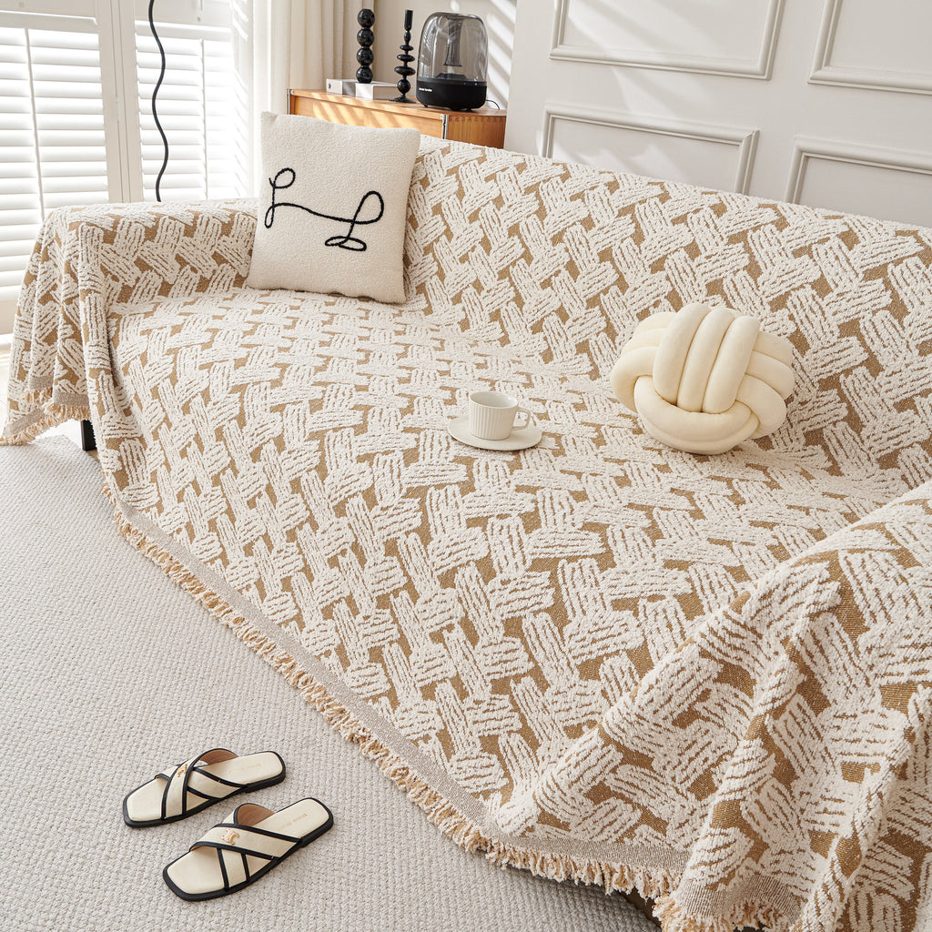 Oversized Reversible Couch Covers Sheet Blanket, L-Shape U-Shaped Sectional Protector for Cats Dogs