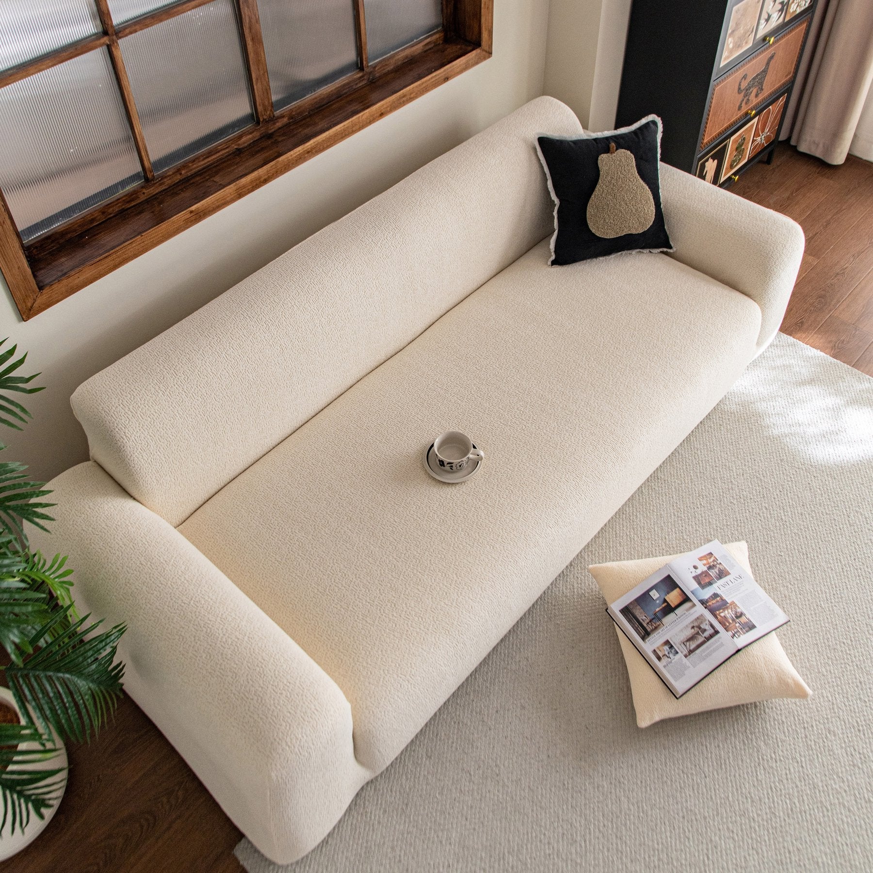 High Stretch Sofa Slipcover, Non Slip Couch Sofa Cover Washable Furniture Protector