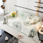 Dandelion Reversible Striped Couch Throw Cover for Living Room Pet Sofa Slipcovers Couch Protector