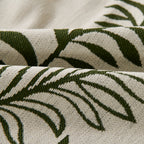 Modern Minimalist Chenille Willow Leaf Pattern Couch Cover Blanket, Luxurious Blankets for The Sofa