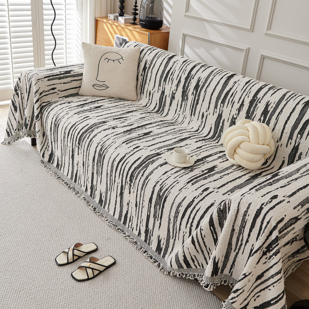 Reversible Sofa Throw Blanket, Couch Cover Sofa Slipcover for Most Shape Sofas