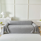 Embossed Leaf Pattern Sofa Cover Blanket for Couch, Soft Cooling Textured Couch Cover