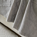 Embossed Leaf Pattern Sofa Cover Blanket for Couch, Soft Cooling Textured Couch Cover