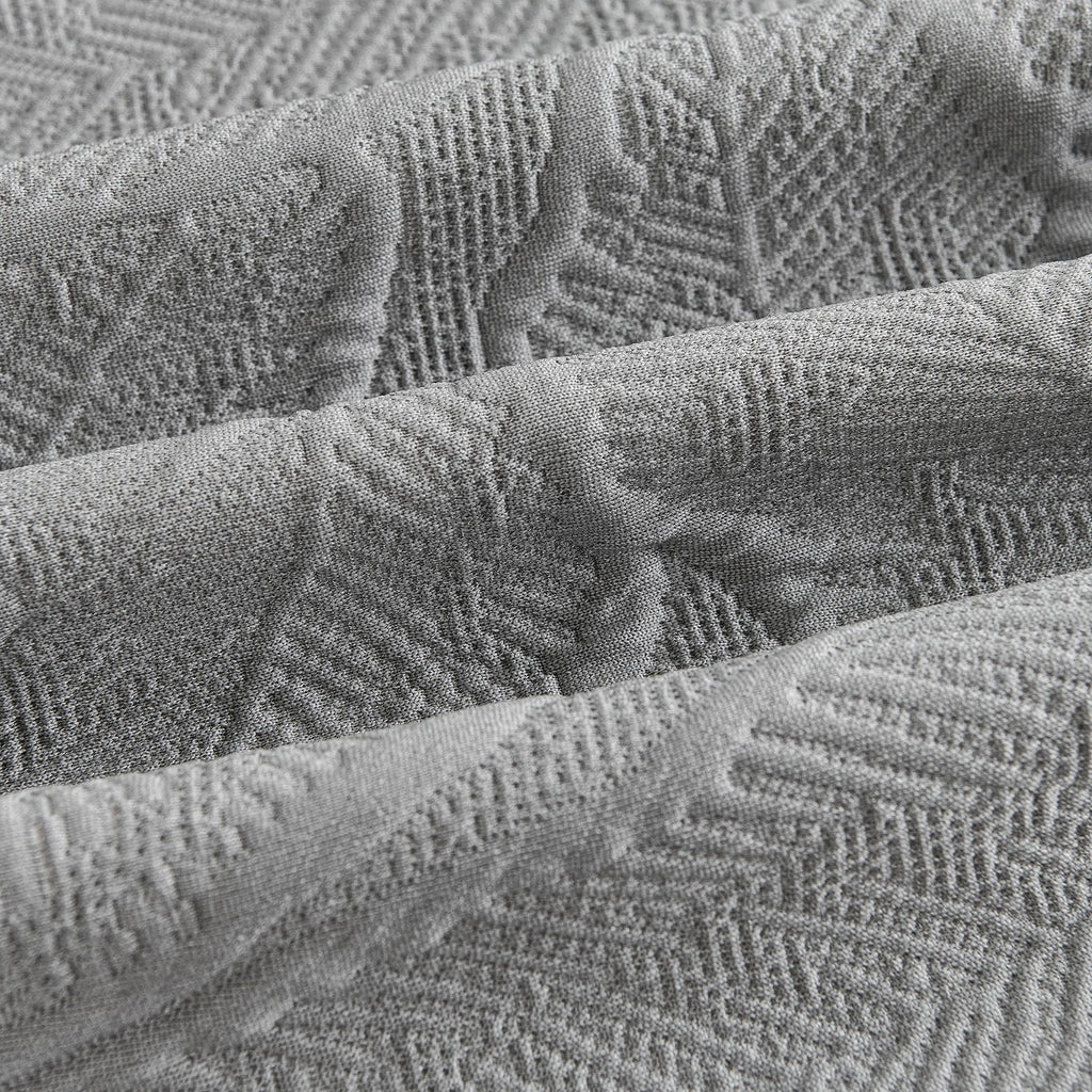 Embossed Leaf Pattern Sofa Cover Blanket for Couch, Soft Cooling Textured Couch Cover