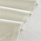 Embossed Leaf Pattern Sofa Cover Blanket for Couch, Soft Cooling Textured Couch Cover