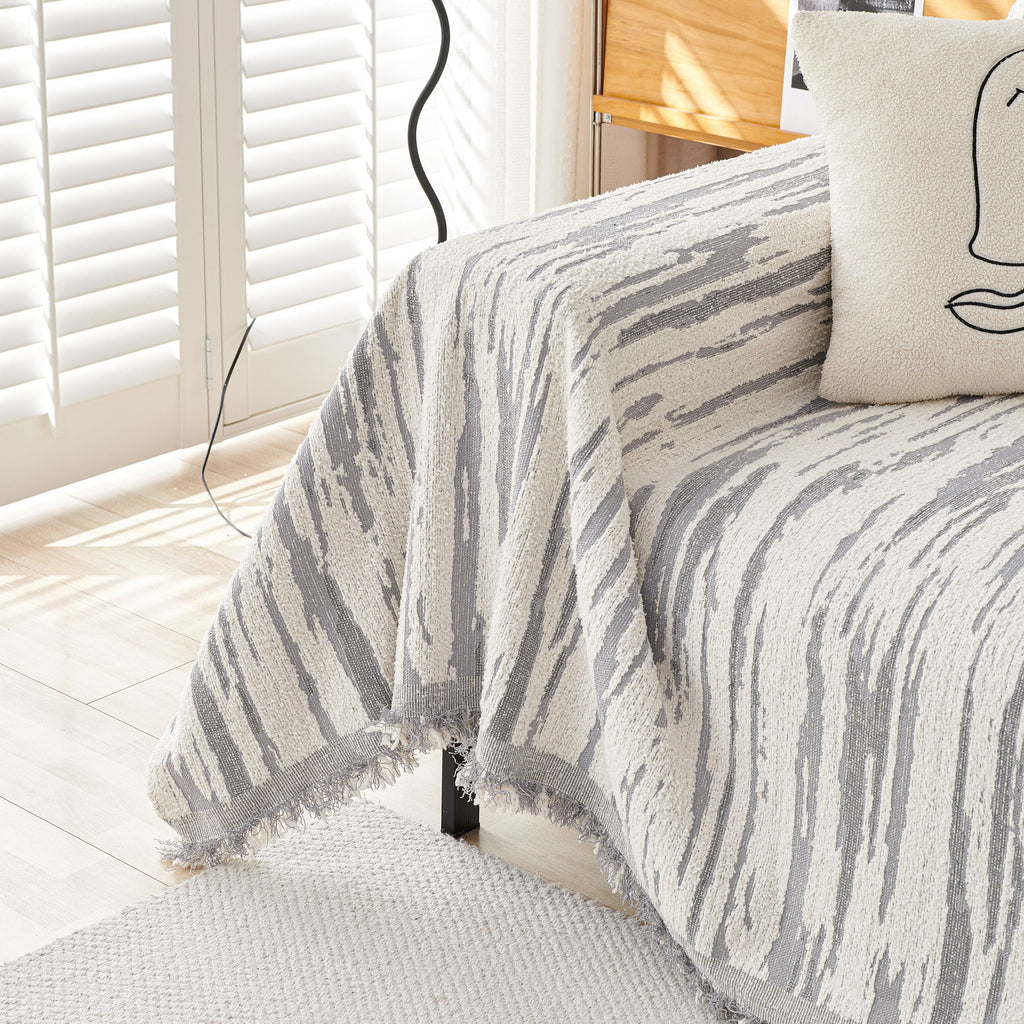 Reversible Sofa Throw Blanket, Couch Cover Sofa Slipcover for Most Shape Sofas