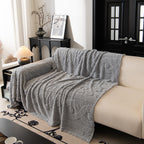 Soft Plush Fleece Throw Blanket for Couch Solid Cute Warm Couch Cover Blanket for Winter