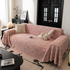 Soft Plush Fleece Throw Blanket for Couch Solid Cute Warm Couch Cover Blanket for Winter