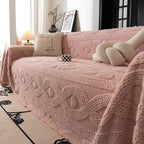 Soft Plush Fleece Throw Blanket for Couch Solid Cute Warm Couch Cover Blanket for Winter