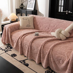 Soft Plush Fleece Throw Blanket for Couch Solid Cute Warm Couch Cover Blanket for Winter