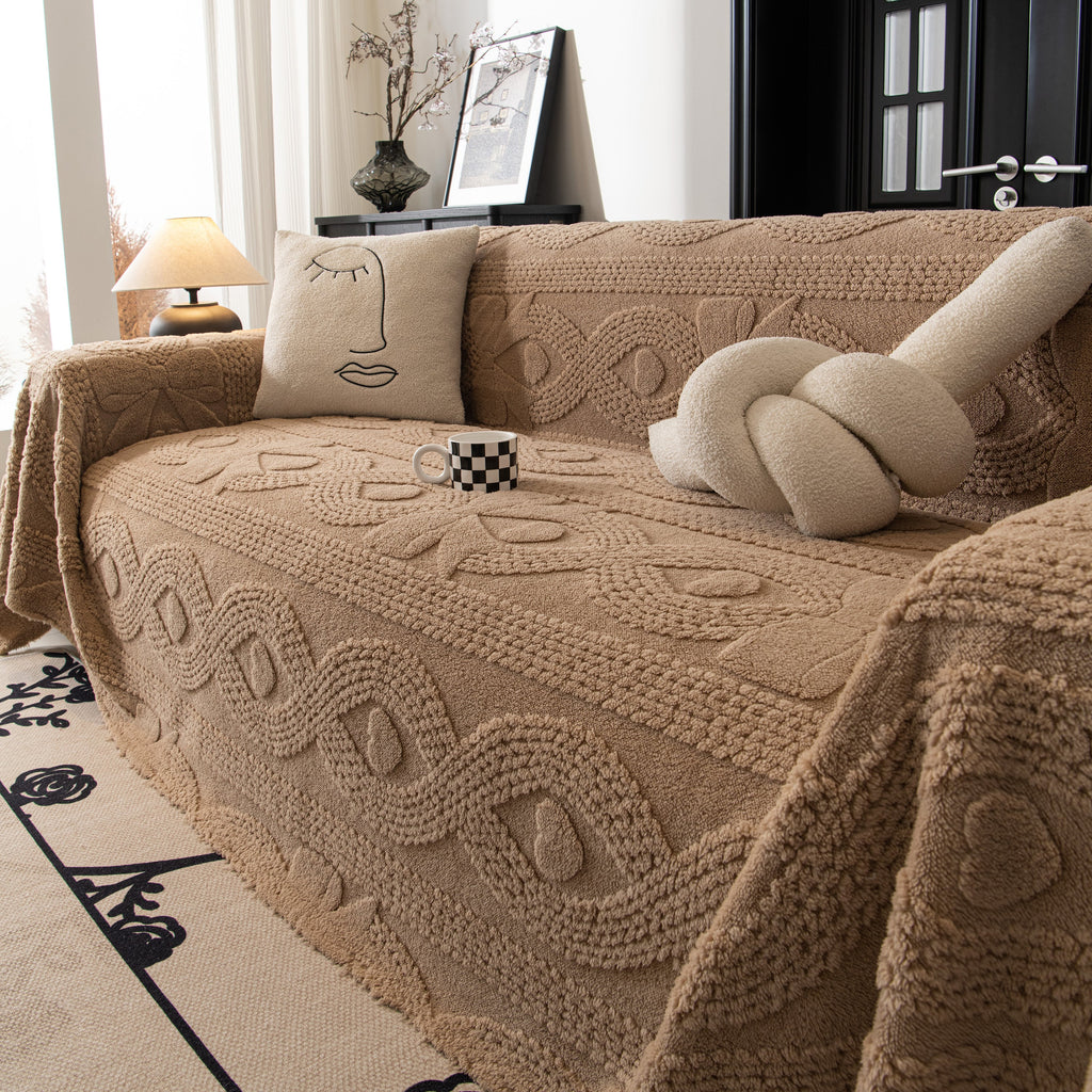 Soft Plush Fleece Throw Blanket for Couch Solid Cute Warm Couch Cover Blanket for Winter