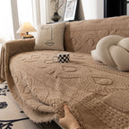Soft Plush Fleece Throw Blanket for Couch Solid Cute Warm Couch Cover Blanket for Winter