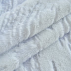 Plush Faux Fur Warm Sofa Cover with Waves Jacquard Textured Throw Blankets for Couch