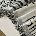 Chenille Sofa Cover Throw Blanket, Boho Geometric Scratch Proof Couch Protector