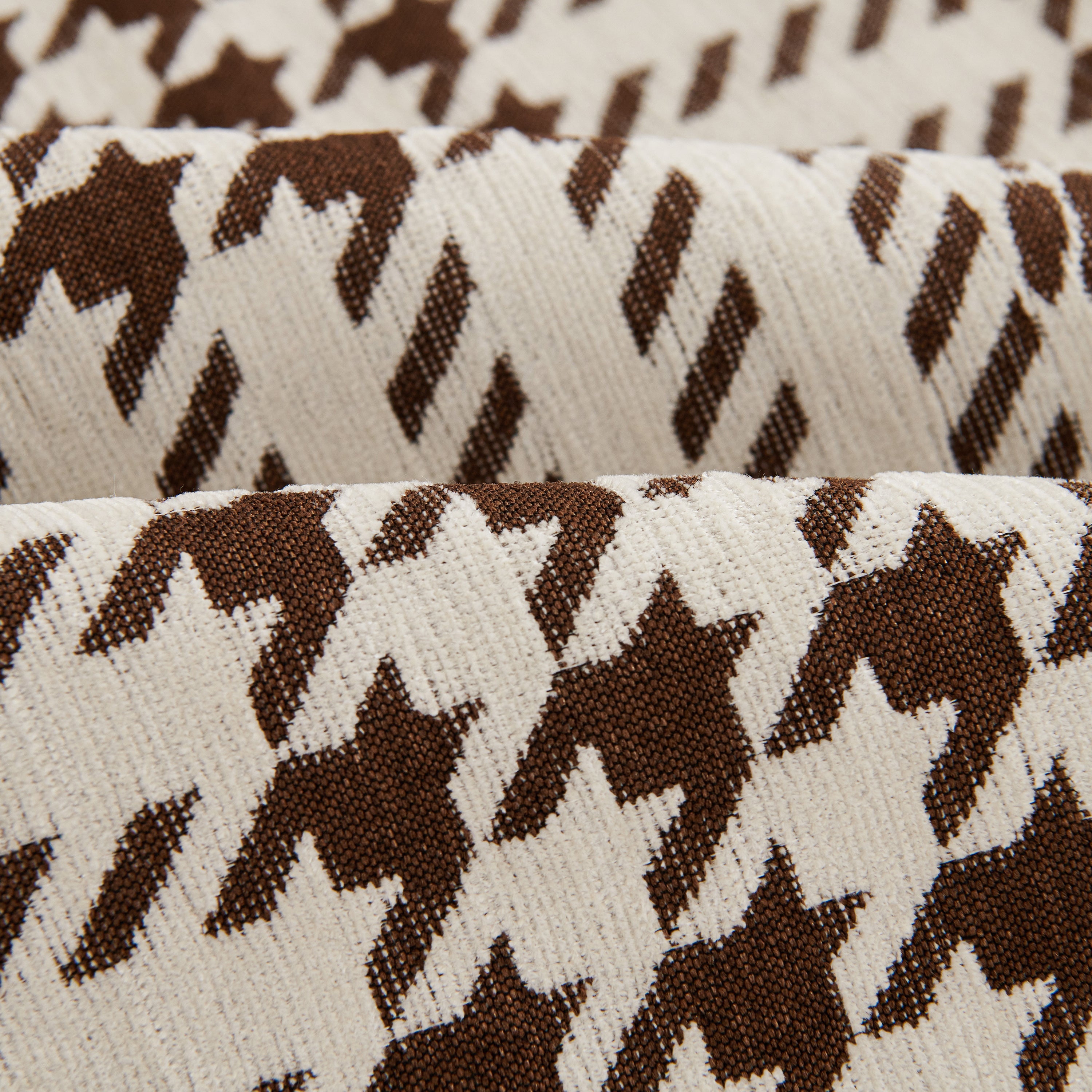 Chenille Houndstooth Sofa Throw Cover, Scratch Proof Cozy Throw Blankets for Couch