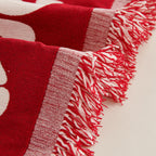 Chenille Houndstooth Sofa Throw Cover, Scratch Proof Cozy Throw Blankets for Couch