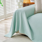Cooling Ice Silk Knit Couch Cover, Breathable Pet Friendly Soft Throw Cover for Sofas
