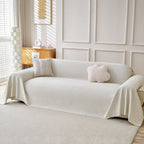 Cooling Ice Silk Knit Couch Cover, Breathable Pet Friendly Soft Throw Cover for Sofas