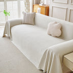 Cooling Ice Silk Knit Couch Cover, Breathable Pet Friendly Soft Throw Cover for Sofas