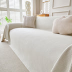 Cooling Ice Silk Knit Couch Cover, Breathable Pet Friendly Soft Throw Cover for Sofas