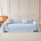 Cooling Ice Silk Knit Couch Cover, Breathable Pet Friendly Soft Throw Cover for Sofas
