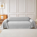 Cooling Ice Silk Knit Couch Cover, Breathable Pet Friendly Soft Throw Cover for Sofas
