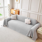 Cooling Ice Silk Knit Couch Cover, Breathable Pet Friendly Soft Throw Cover for Sofas
