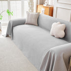 Cooling Ice Silk Knit Couch Cover, Breathable Pet Friendly Soft Throw Cover for Sofas