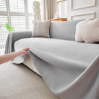 Cooling Ice Silk Knit Couch Cover, Breathable Pet Friendly Soft Throw Cover for Sofas