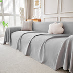 Cooling Ice Silk Knit Couch Cover, Breathable Pet Friendly Soft Throw Cover for Sofas