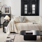 Cozy Striped Sofa Throw Blanket L Shaped Sectional Couch Covers Luxury Throws for Sofas