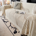 Cozy Striped Sofa Throw Blanket L Shaped Sectional Couch Covers Luxury Throws for Sofas