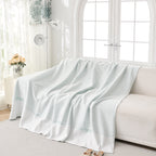 Cool Summer Blanket for Couches Soft Comfy Lightweight Cooling Sofa Blankets Cover
